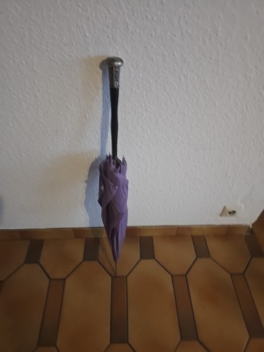 Antiker regenschirmholz mit - antiker,