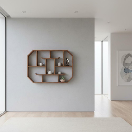 Teeregal aus holz - holz, dekorativ