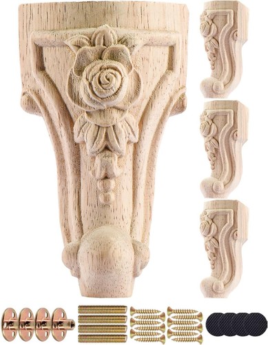 Massivholz möbelfüße 15cm - möbelfüße,