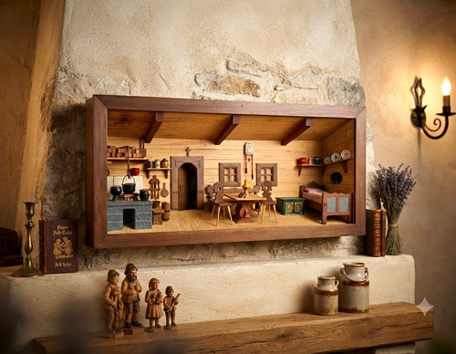 Handgeschnitztes holz - holz, 3d